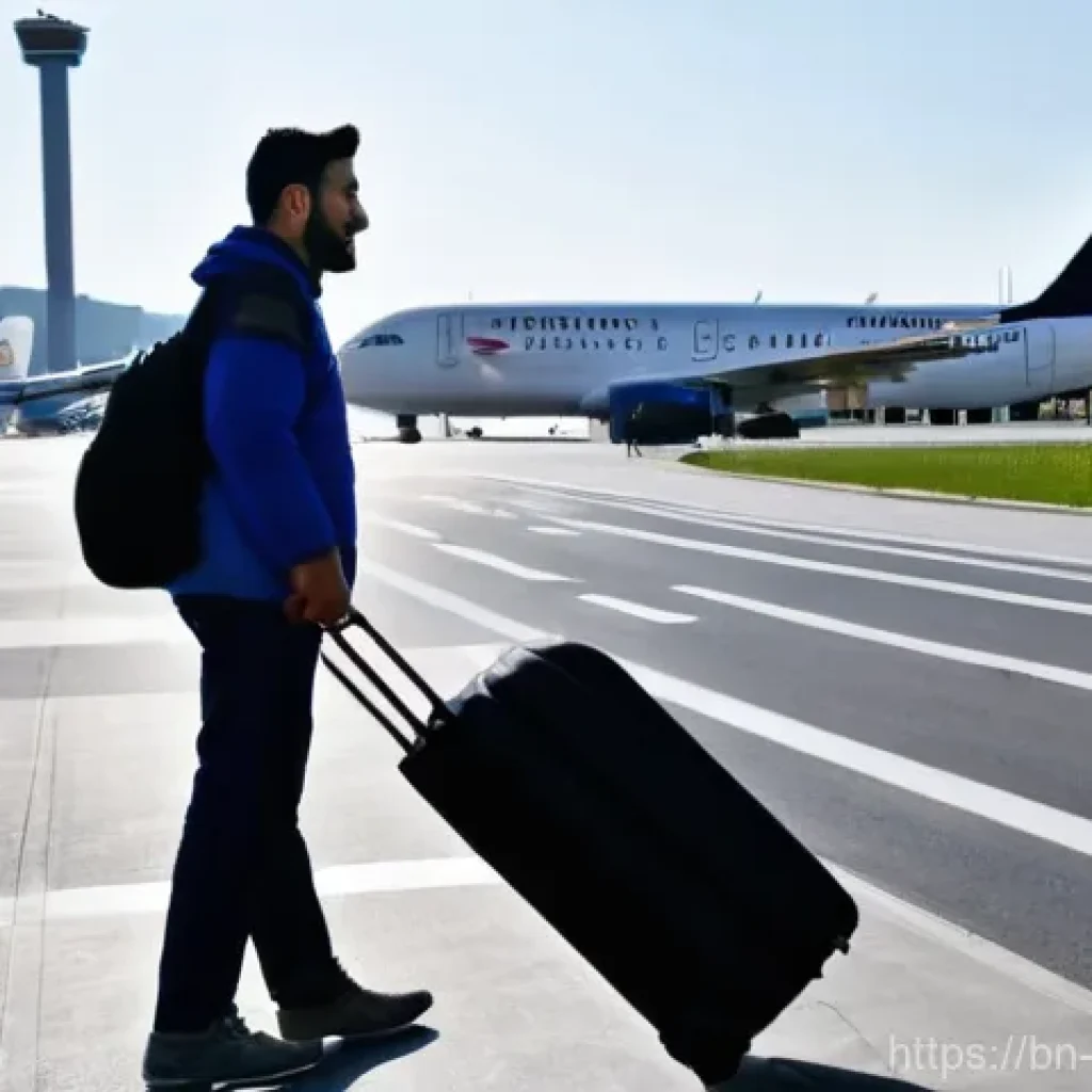 코소보에서 택시 타는 법 - **Prompt:** A solo traveler, dressed in comfortable, modest casual wear, stands outside the arrivals...